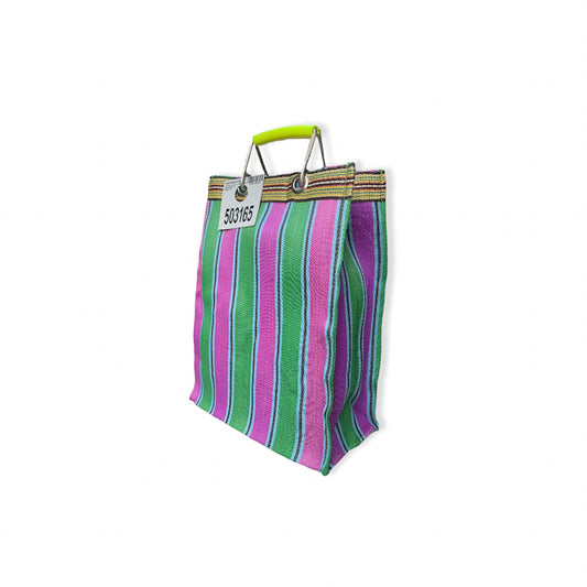 Recycled Plastic Stripe Bag | Rectangle D15