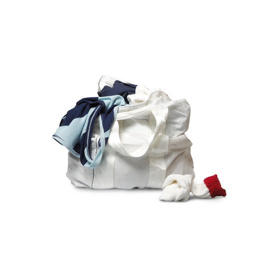 Vintage Parachute Tote Bag | White Belt