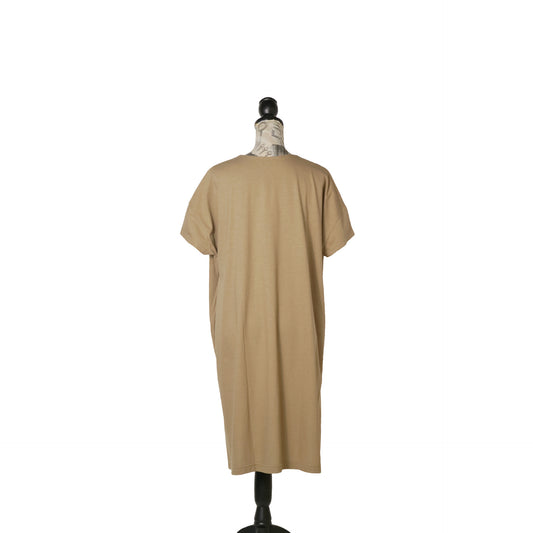 Wide Skipper Dress | Beige