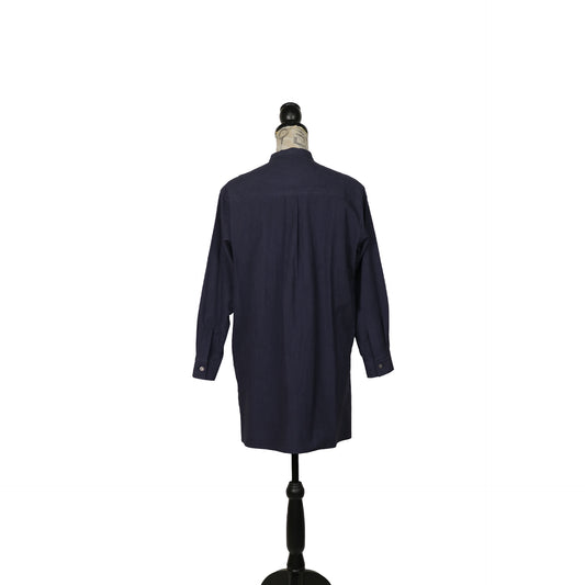 Cotton Yoke Shirt | Navy