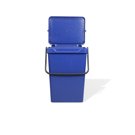 Plastic Trash Can 35L | Blue