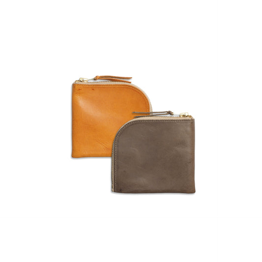 Short Zip Wallet | Waxed Leather
