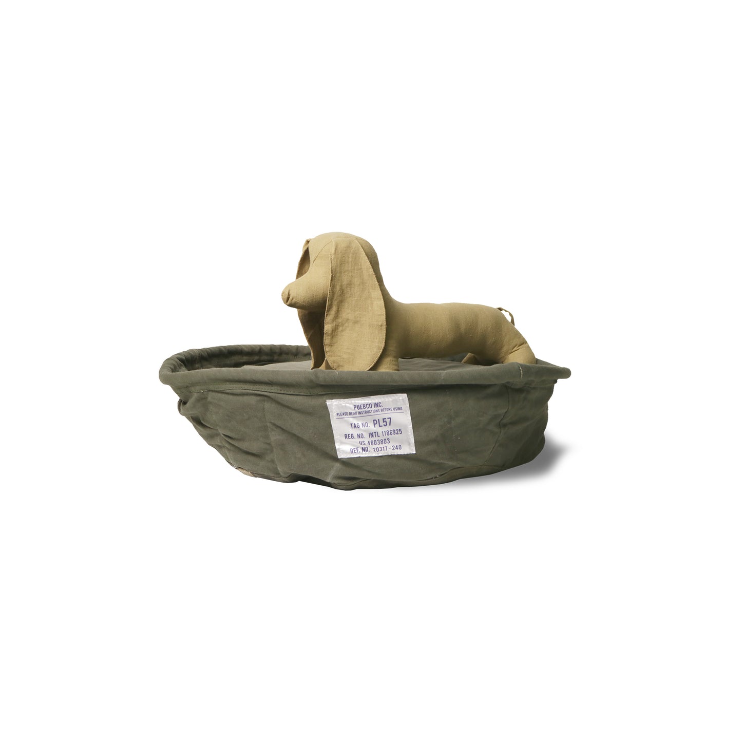 Vintage Tent Fabric Pet Bed | Small