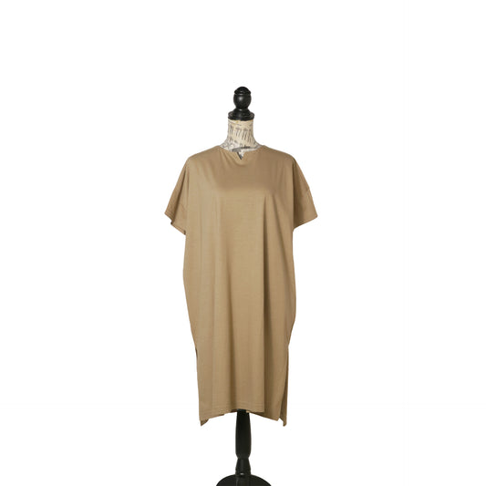 Wide Skipper Dress | Beige
