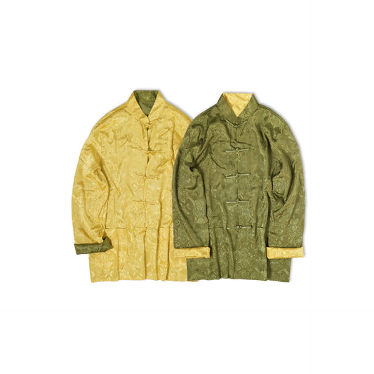 Reversible Kung-Fu Jacket  | Green & Yellow